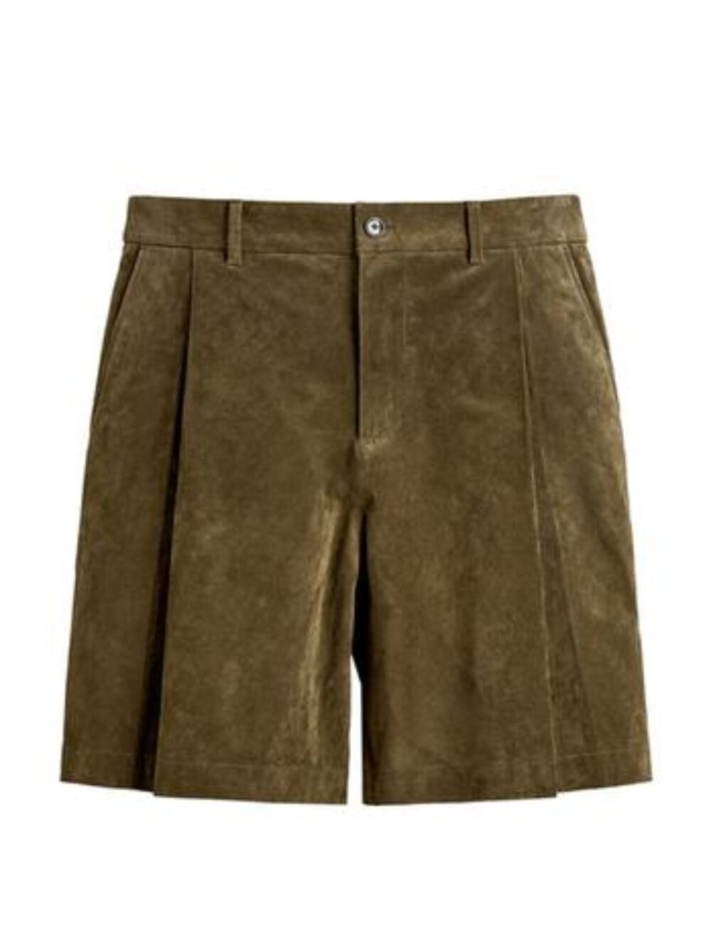 ZARA RELAXED FIT SUEDE SHORTS